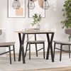 vidaXL Dining Table Y-Frame 100x50x75 cm Solid Wood Pine and Steel