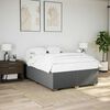 vidaXL Bed Frame without Mattress Dark Grey Full Fabric
