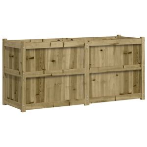 vidaXL Garden Planter 150x50x70 cm Impregnated Wood Pine