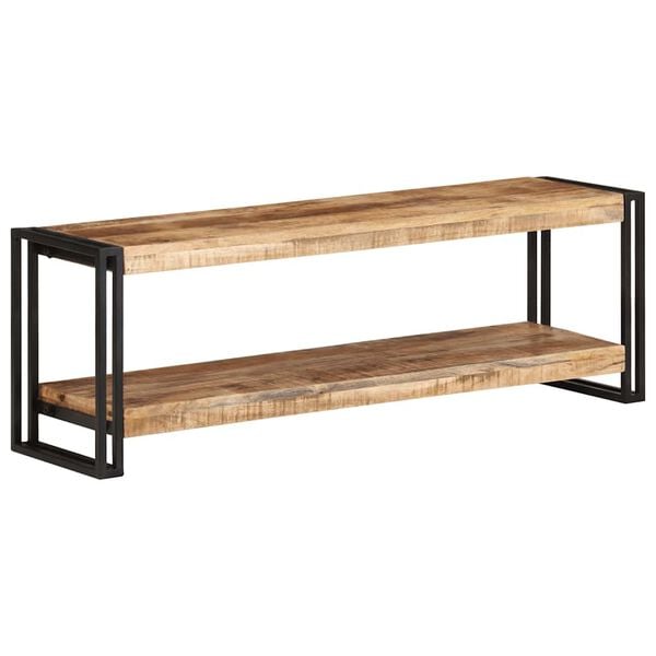 vidaXL TV Cabinet 120x30x40 cm Rough Mango Wood
