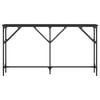 vidaXL Console Table Black 140x23x75 cm Engineered Wood