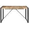 vidaXL Dining Table 140x140x75 cm Rough Mango Wood
