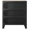 vidaXL Storage Cabinets 2 pcs Rustic Brown 72x36x82 cm Metal and MDF