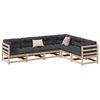 vidaXL 6 Piece Garden Sofa Set Solid Wood Pine