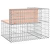 vidaXL Garden Bench Gabion Design 92x71x65.5 cm Solid Wood Douglas