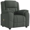 vidaXL Massage Recliner Chair Dark Grey Fabric