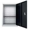 vidaXL Wall Mounted Tool Cabinet Industrial Style Metal Grey and Black
