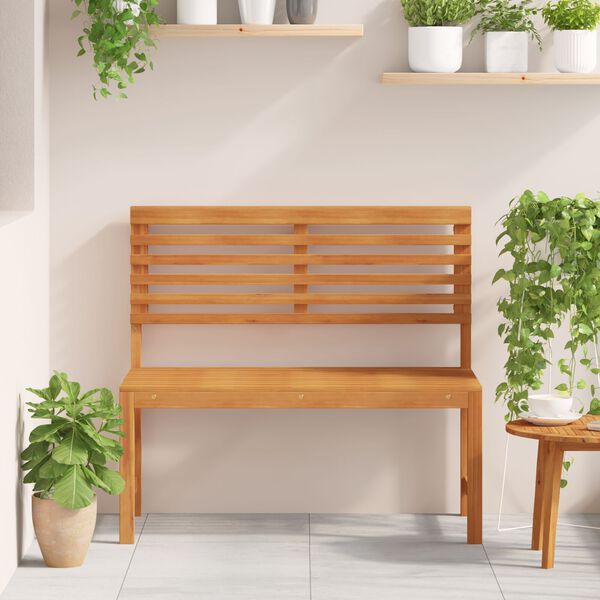 vidaXL Garden Bench Brown 100 x 50 x 91cm Solid Acacia wood