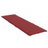 vidaXL Sun Lounger Cushion Wine Red 200x50x3cm Oxford Fabric