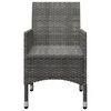 vidaXL 9 Piece Garden Dining Set Grey