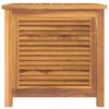 vidaXL Garden Storage Box with Bag 60x50x58 cm Solid Wood Teak