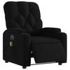 vidaXL Electric Massage Recliner Chair Black Fabric