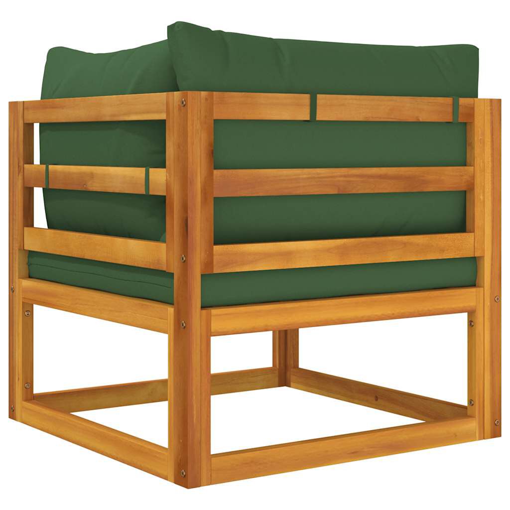 vidaXL 2 Piece Garden Sofa Set with Cushions Solid Wood Acacia