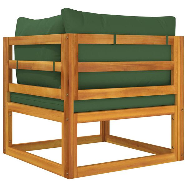 vidaXL 2 Piece Garden Sofa Set with Cushions Solid Wood Acacia