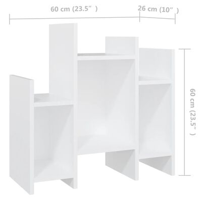 vidaXL Side Cabinet White 60x26x60 cm Engineered Wood