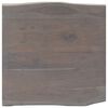 vidaXL Coffee Table with Live Edges Grey 60x60x40 cm Solid Acacia Wood