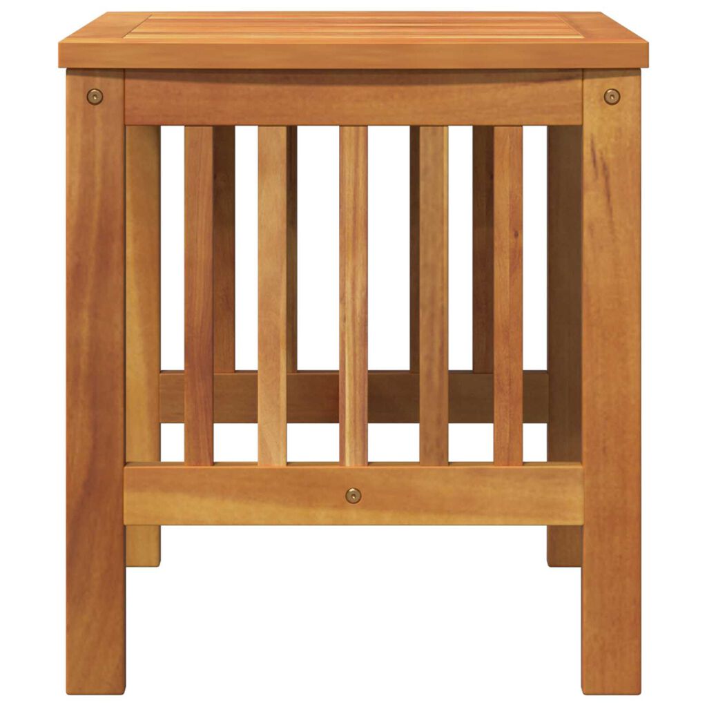 vidaXL Garden Side Table Brown 45x45x50 cm Solid Acacia Wood