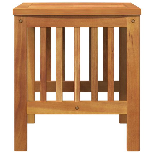 vidaXL Garden Side Table Brown 45x45x50 cm Solid Acacia Wood