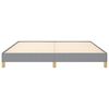 vidaXL Bed Frame without Mattress Light Grey California King Fabric