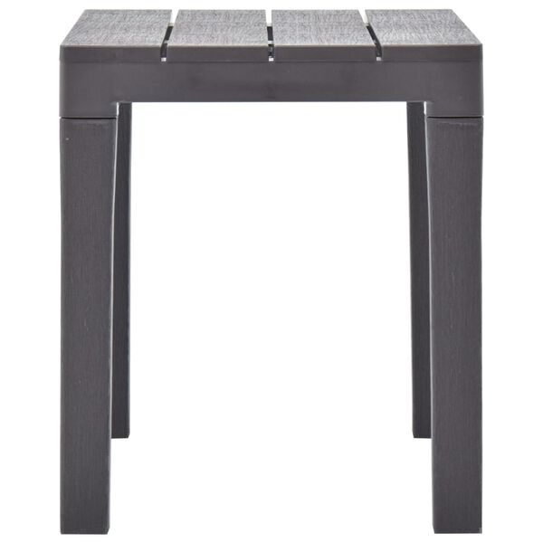 vidaXL Garden Benches 2 pcs Mocca Plastic
