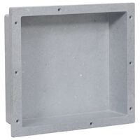 vidaXL Shower Niche Matt Grey 41x36x10 cm