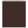 vidaXL Garden Shed Dark Brown 192x191x223 cm Galvanised Steel