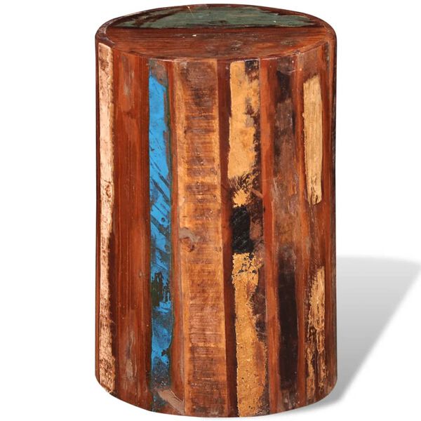 vidaXL Stool Solid Reclaimed Wood