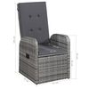 vidaXL 7 Piece Garden Dining Set Grey