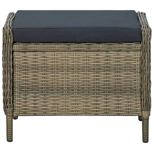 vidaXL 5 Piece Garden Dining Set Brown