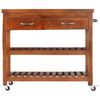 vidaXL Kitchen Trolley 100x48x89 cm Solid Acacia Wood