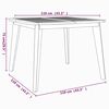 vidaXL Garden Table 110x110x75 cm Solid Wood Acacia