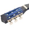 vidaXL 8 Piece Classical Guitar Beginner Set Blue 1/2 34"