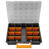 vidaXL Assortment Boxes 2 pcs with Removable Dividers 360x250x85 mm PP