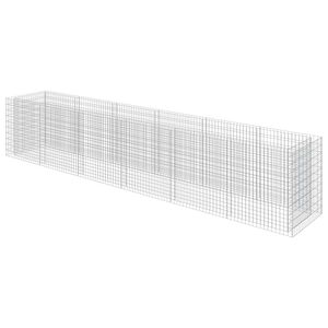 vidaXL Gabion Raised Bed Galvanised Steel 540x90x100 cm