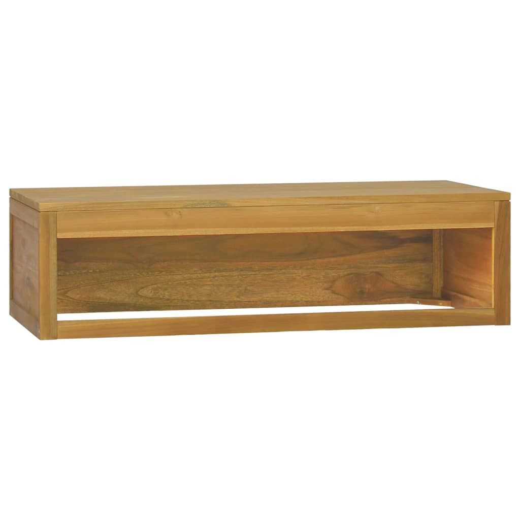 vidaXL Wall-mounted Bathroom Cabinet 110x45x30 cm Solid Wood Teak