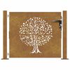 vidaXL Garden Gate 105x80 cm Corten Steel Tree Design