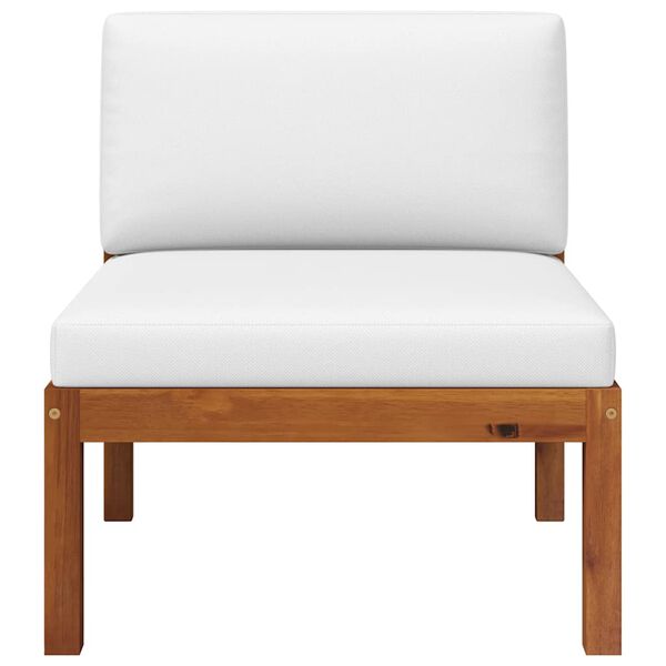 vidaXL 2 Piece Garden Lounge Set with Cushions Wood Acacia&Rope