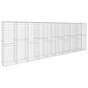 vidaXL Gabion Wall with Cover Galvanised Steel 600x50x200 cm