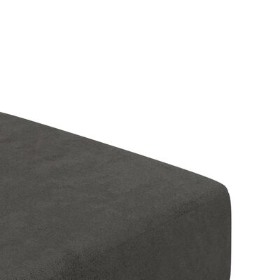 vidaXL 2-Seater Sofa Bed Dark Grey Velvet