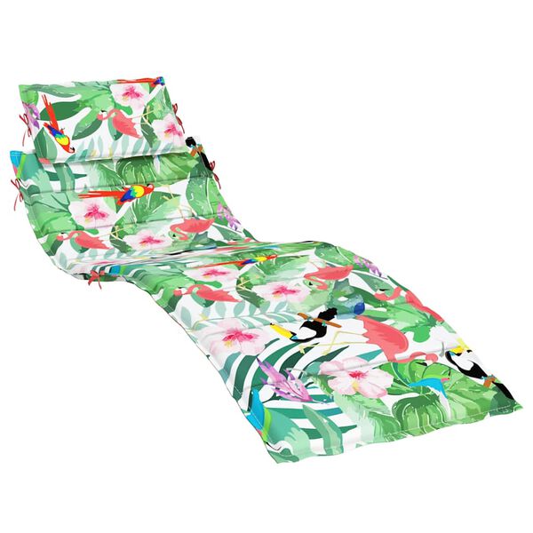 vidaXL Sun Lounger Cushion Multicolour Oxford Fabric