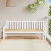 vidaXL Garden Bench Cushion Melange Beige 200x50x7 cm Fabric