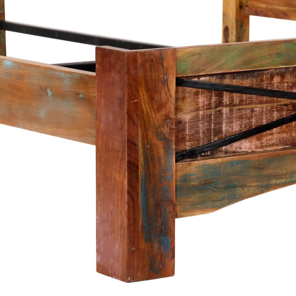 vidaXL Bed Frame without Mattress Solid Reclaimed Wood 180x200 cm Super King
