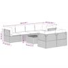vidaXL 8 Piece Garden Lounge Set with Cushions Grey Poly Rattan