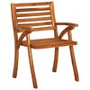 vidaXL Garden Dining Chairs with Cushions 3 pcs Solid Acacia Wood