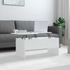 vidaXL Coffee Table White 102x50.5x46.5 cm Engineered Wood