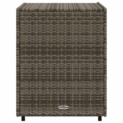 vidaXL Garden Storage Cabinet Grey 55x59x69 cm Poly Rattan