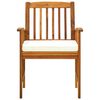 vidaXL Garden Dining Chairs 6 pcs with Cushions Solid Wood Acacia
