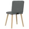 vidaXL Dining Chairs 4 pcs Dark Grey Fabric