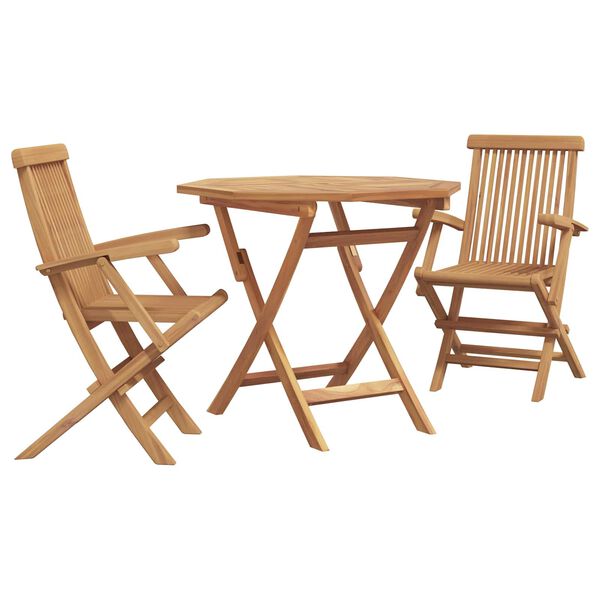 vidaXL 5 Piece Garden Dining Set Solid Teak Wood