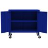 vidaXL Storage Cabinet Navy Blue 60x35x56 cm Steel